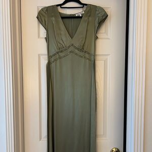 Reformation Sage Green Maxi Dress